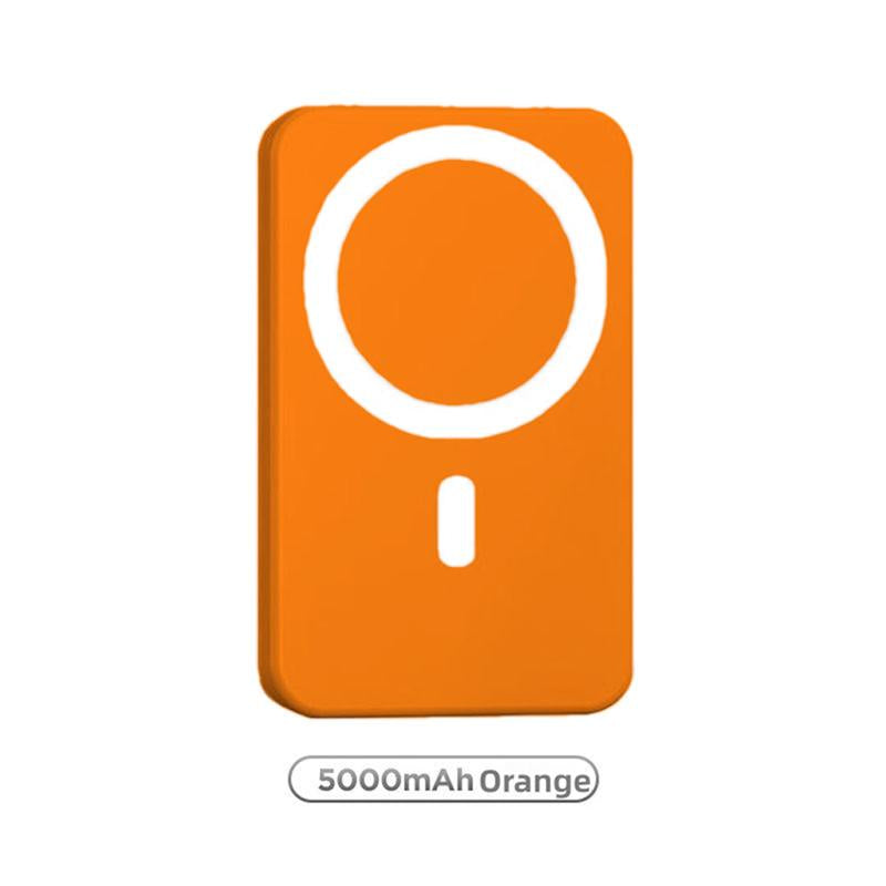 Magnetic Portable Charger 5000mAh - MagSafe-Compatible Wireless Power Bank with USB-C PD 20W Fast Charging, Slim Mini Battery Pack for iPhone 17/16/15/14/13/12 and Qi-Compatible Android Devices (Includes Ring)